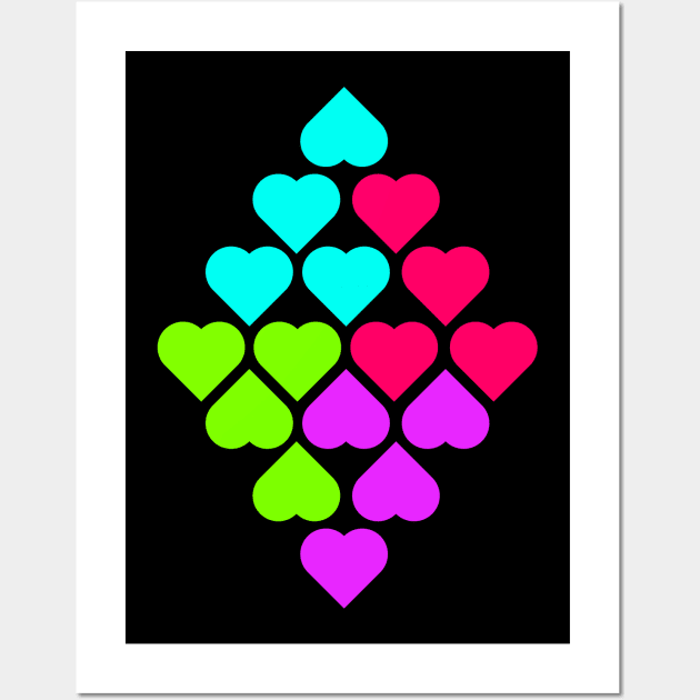 Hearts Wall Art by Kufic Studio